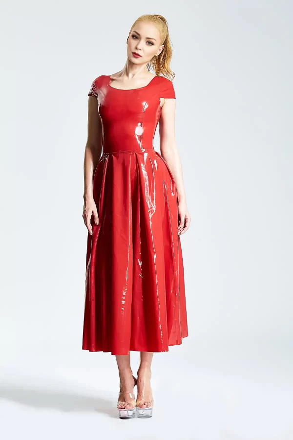 Gúna Páirtí Ballerina-Fad LaTeX U-mhuineál