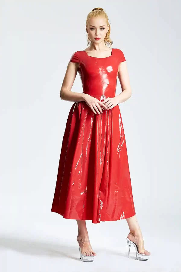 Gúna Páirtí Ballerina-Fad LaTeX U-mhuineál