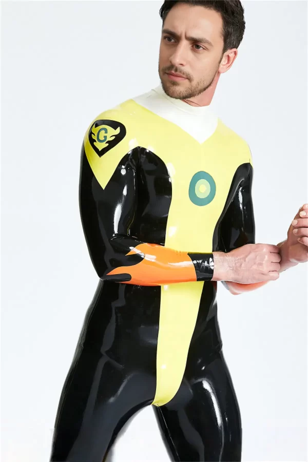 Tuta in lattice da uomo Captain Flame Back Zip