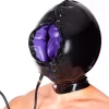 Latex Hood Bilayer Open Collar Face for Men