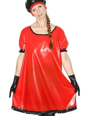 Latex baby doll dress