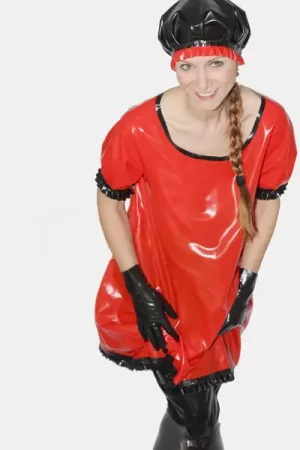 Latex baby doll dress