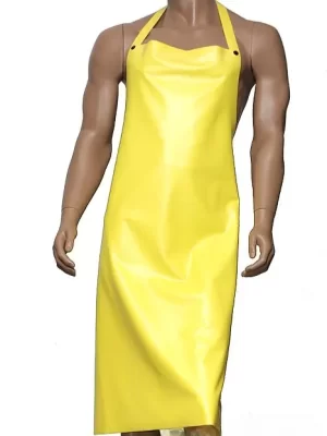 Latex apron for gentlemen
