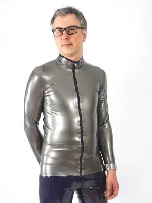 Long sleeved latex shirt