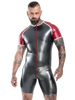 Latex Raglan Sleeve Surfsuit With Trim