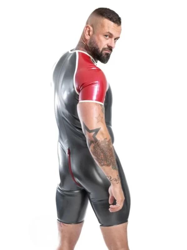 Latex Raglan Sleeve Surfsuit With Trim
