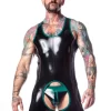 Latex Raglan Sleeve Surfsuit With Trim