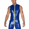 Latex Shortie Chaps Suit