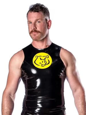 Latex Dirty Pig Sleeveless T-shirt