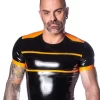 Latex T-Shirt Raglan Sleeves with Trim Detail