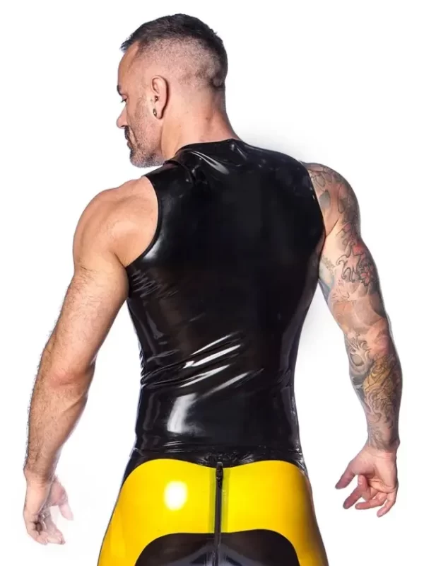 Latex Vortex Sleeveless Top
