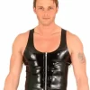 Latex Vortex Sleeveless Top