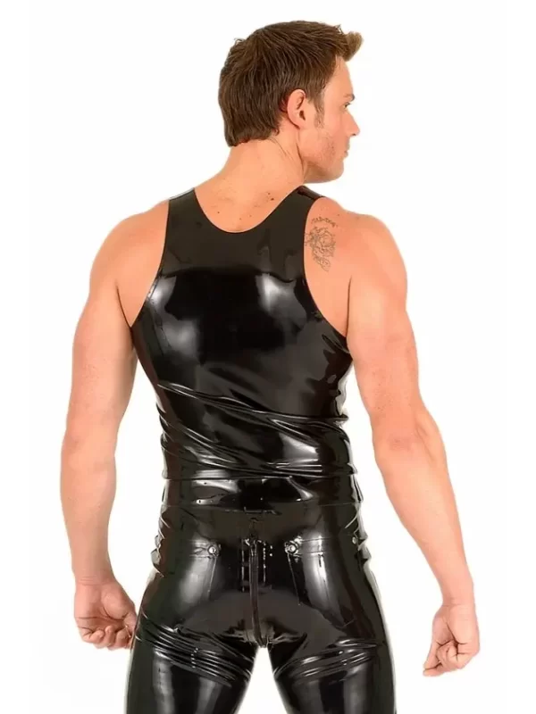 Latex Tank Zip Front