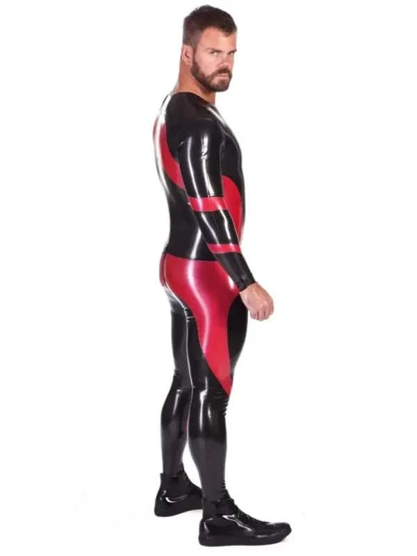 Latex Neck Entry Vortex Catsuit