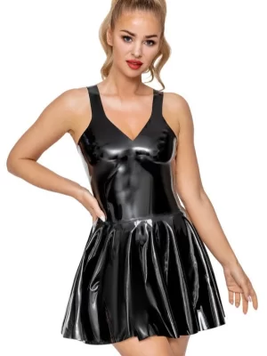Latex Black Little Dress