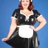 Latex Black Glitz Dress