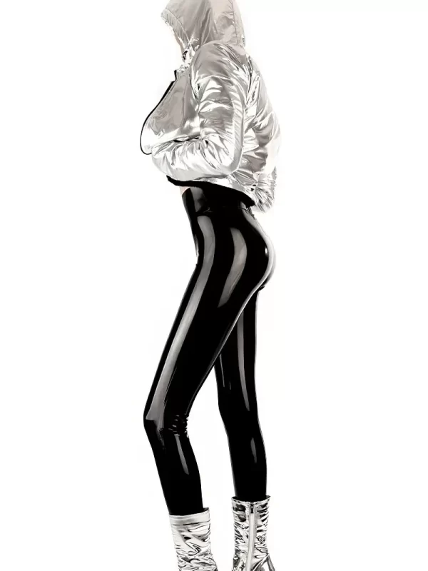 High Waist Latex Leggings