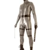 Latex suit with neck entry