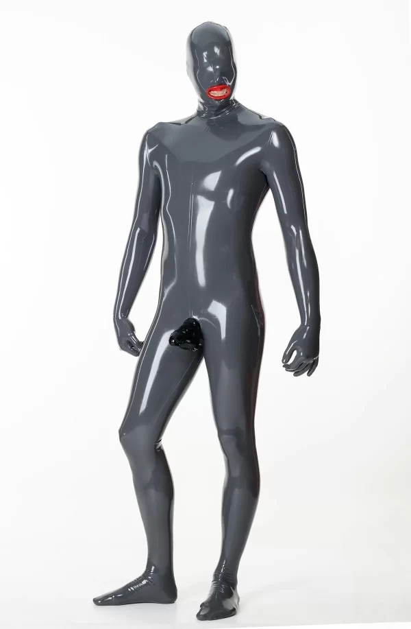Latex Mens Express Pass 2-Condoms + Penis Sheath Catsuit