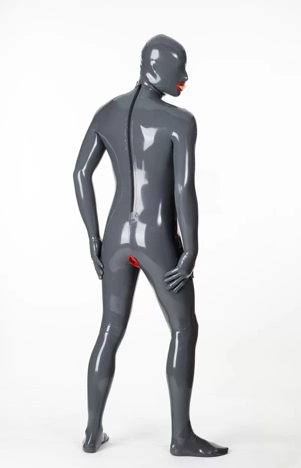 Latex Mens Express Pass 2-Condoms + Penis Sheath Catsuit