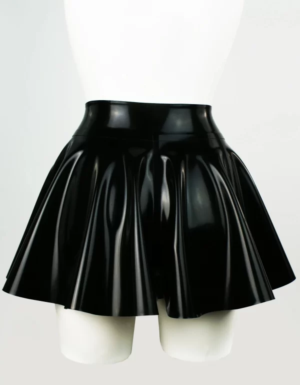 Latex Flippy Skater Shorts