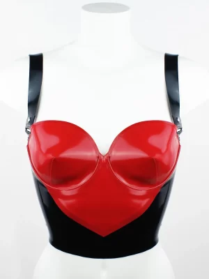 Latex Heartbreaker Heart Shaped Cone Bra