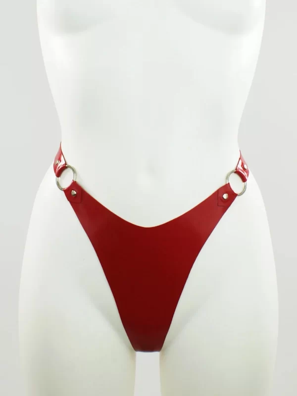 Latex O-Ring Thong