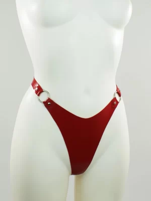 Latex O-Ring Thong