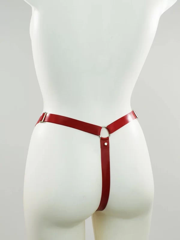 Latex O-Ring Thong