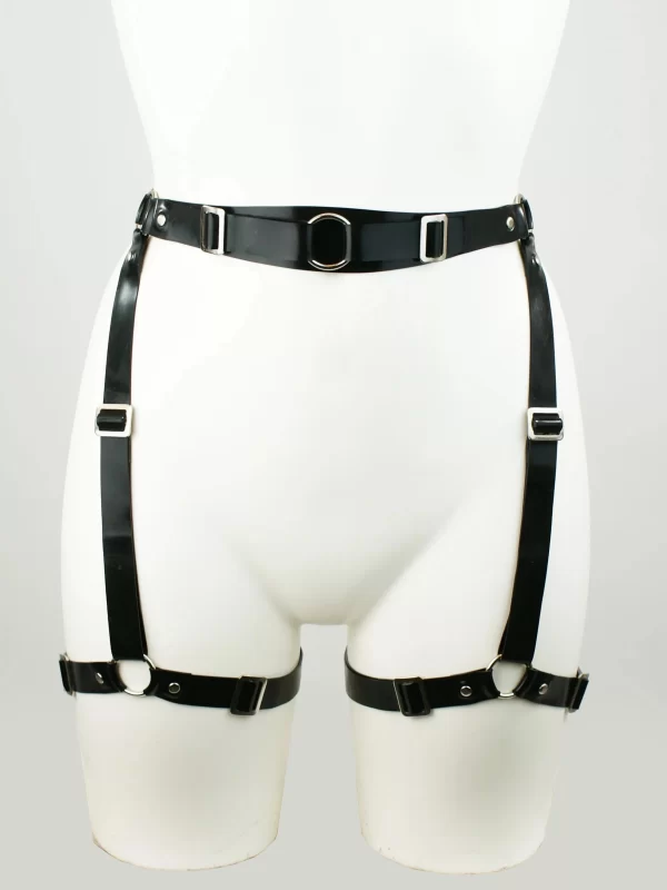 Latex Catriona Heavy Rubber Leg Harness