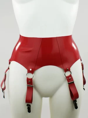 Latex O-Ring Classic Suspender Belt
