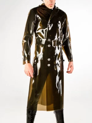 latex Military Inspired Coat