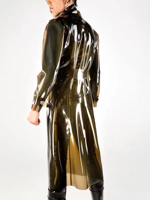 latex Military Inspired Coat