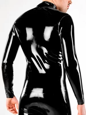 Latex Front Zip Shirt
