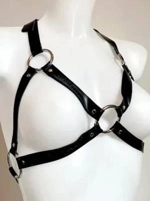 Latex Rubber Cage bra