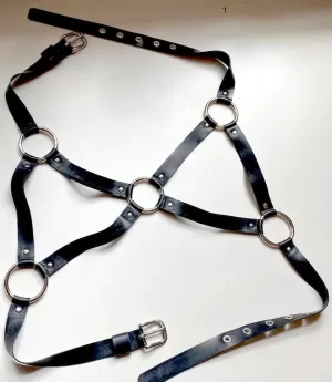 Latex Rubber Cage bra