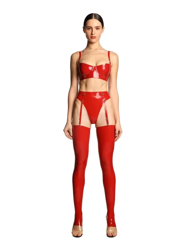 Latex Panties Grip Red