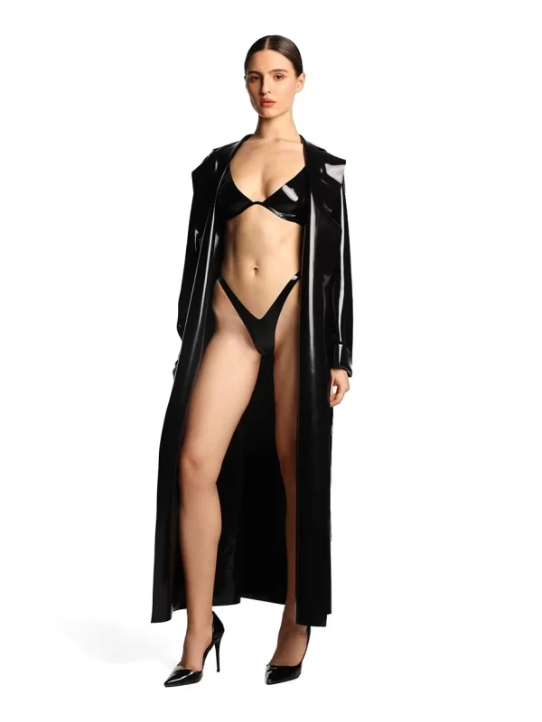Trench Latex Coat Gravity