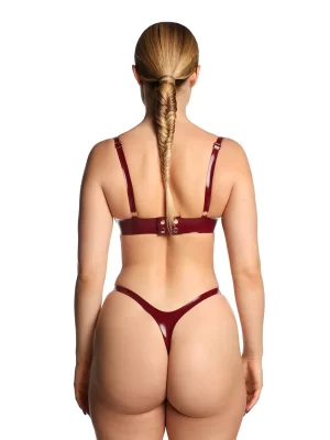 Latex Bra Tansy Burgundy