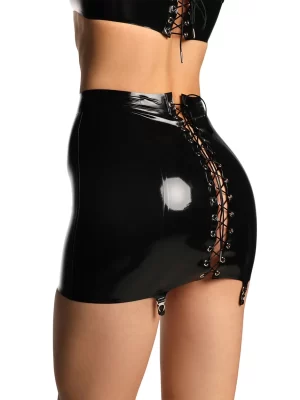 Latex Skirt Inertia Black