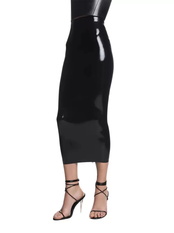 Latex Skirt Amanda Black