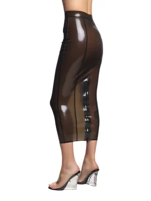 Latex Skirt Amanda Smoky Black