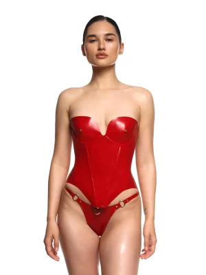 Latex Corset Elysia Red