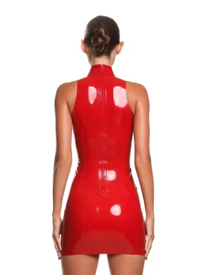 Latex Dress Casey Red