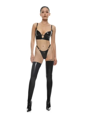 Latex Bra Saga Black