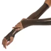 Latex Smoky Black Long gloves