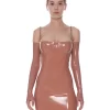 Latex Dress Lyra Dark Beige