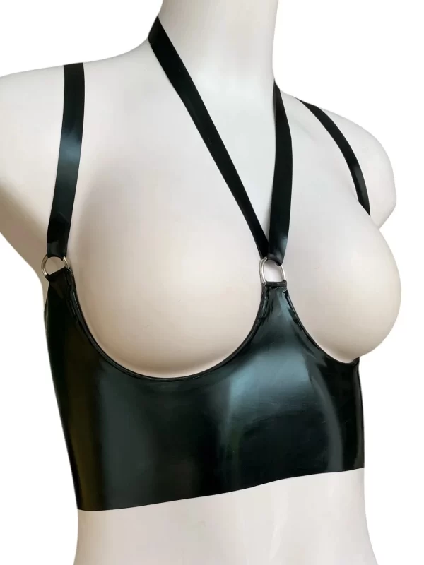 Open bra with shoulder and neck straps