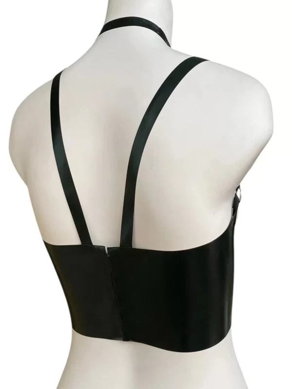 Open bra with shoulder and neck straps