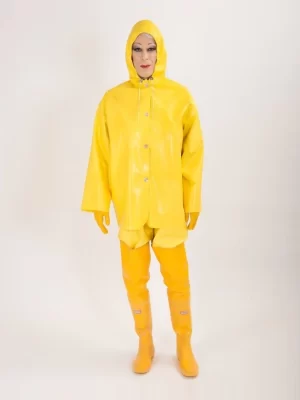 Latex rain jacket